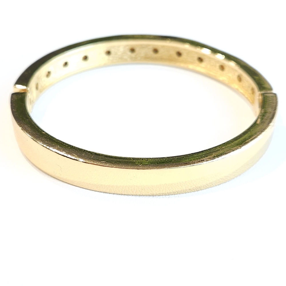Christian Dior Bracelet Vintage Swarovski Blue Crystal Chr.Dior Gold Bracelet - Picture 8 of 16